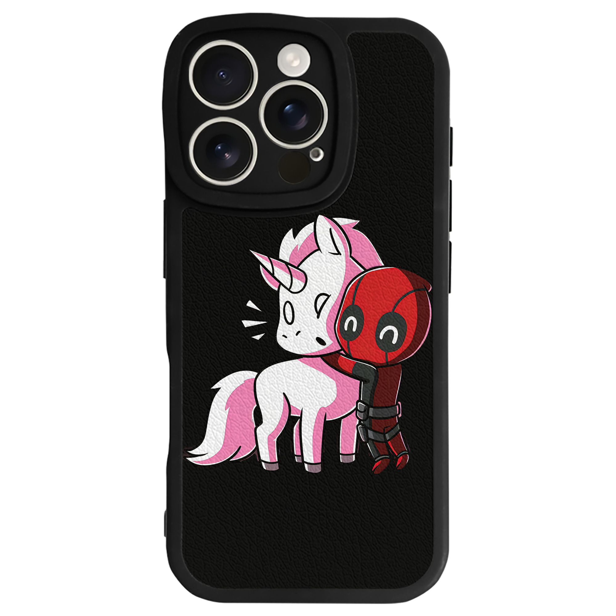 （画像用） Deadpool デッドプール 【iPhone 16シリーズ対応】シリコンスマホケース（レザー調） 材質：シリコン